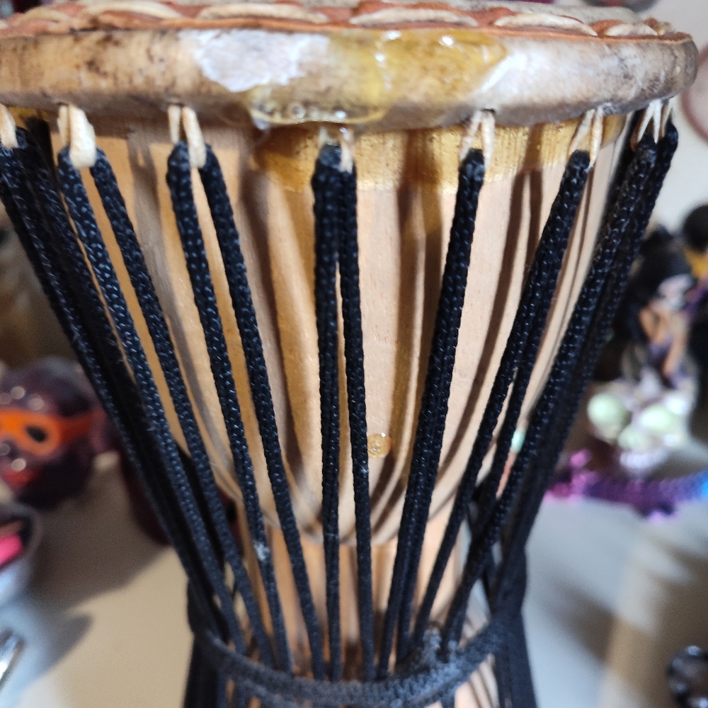 Handcrafted Drum with Black Accents - Picture 11 of 12